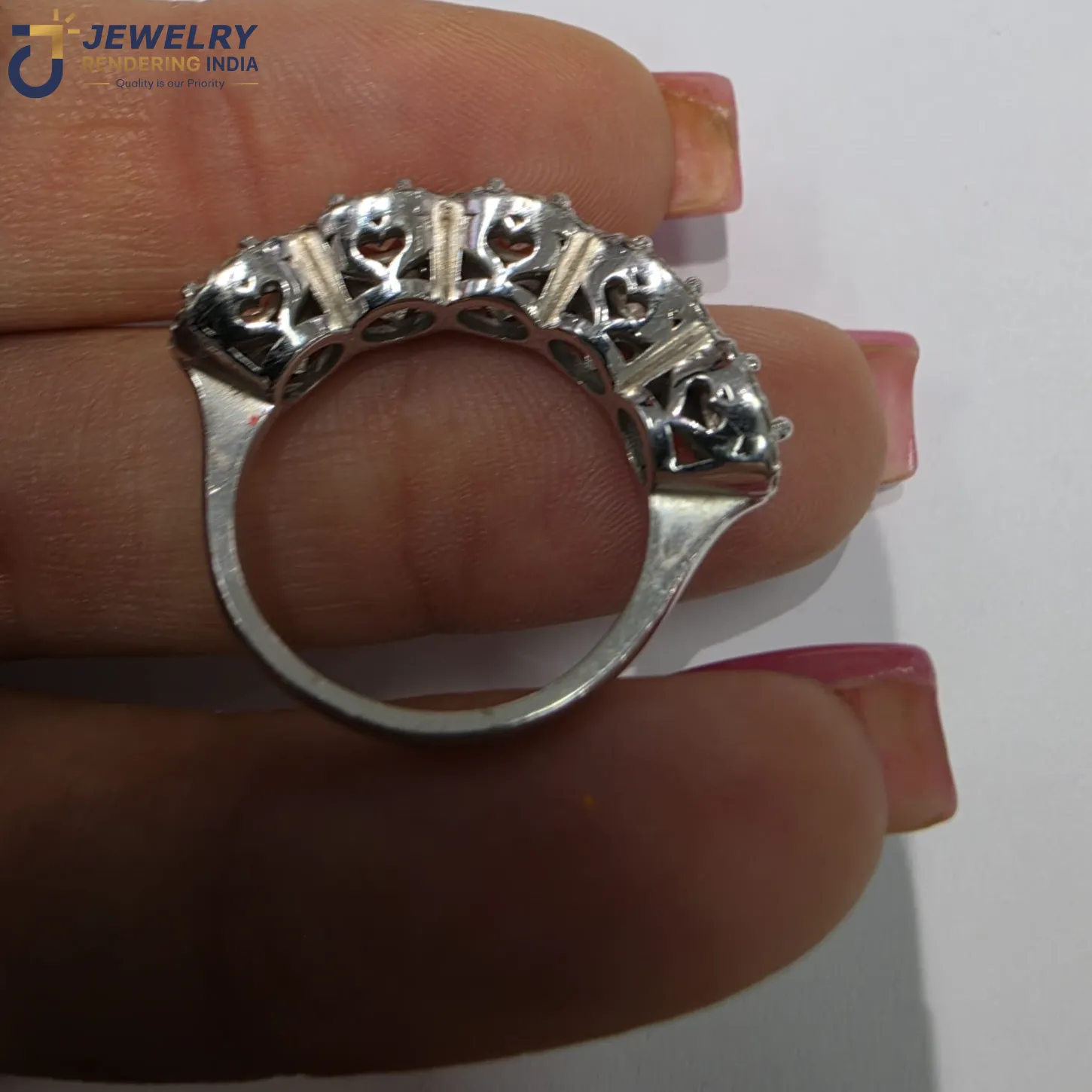 Client provided raw reference photo of jewelry ring