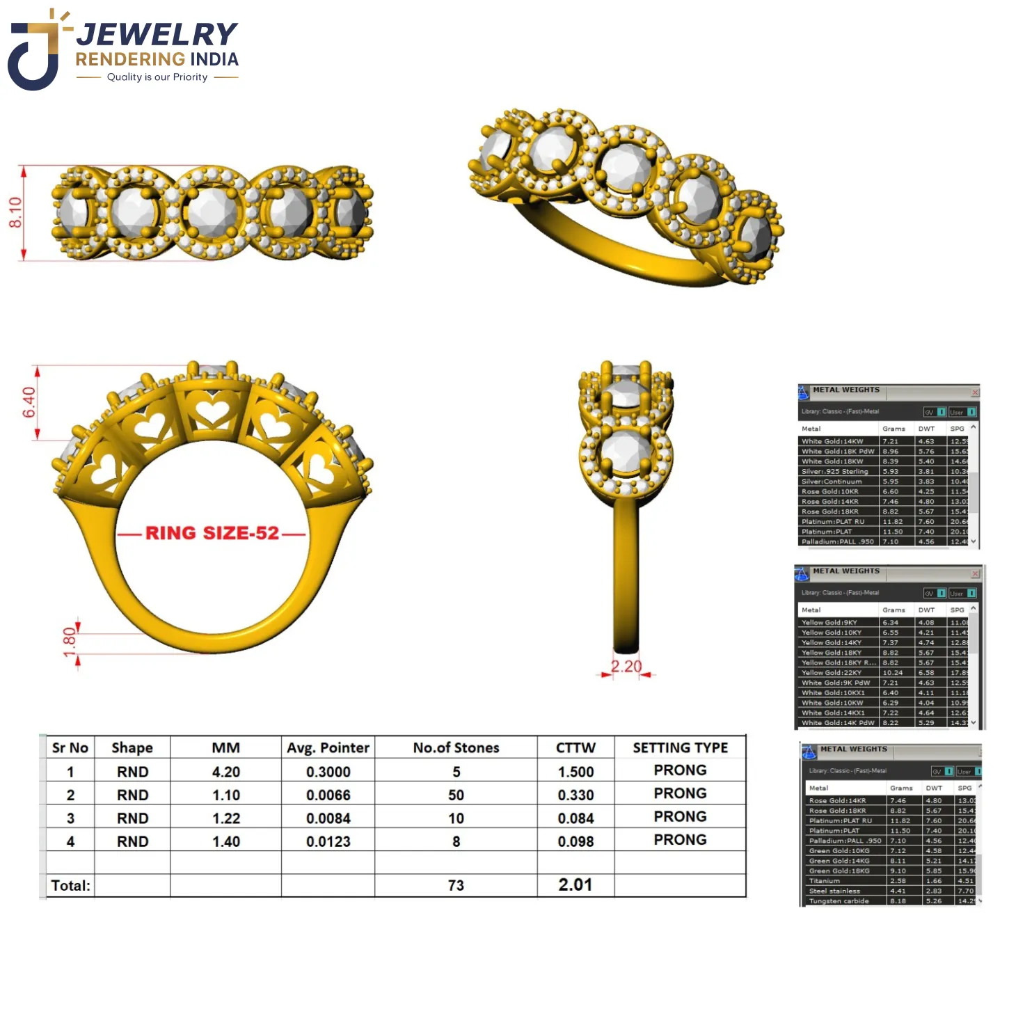 3D CAD model built in Rhino and Matrix according to reference