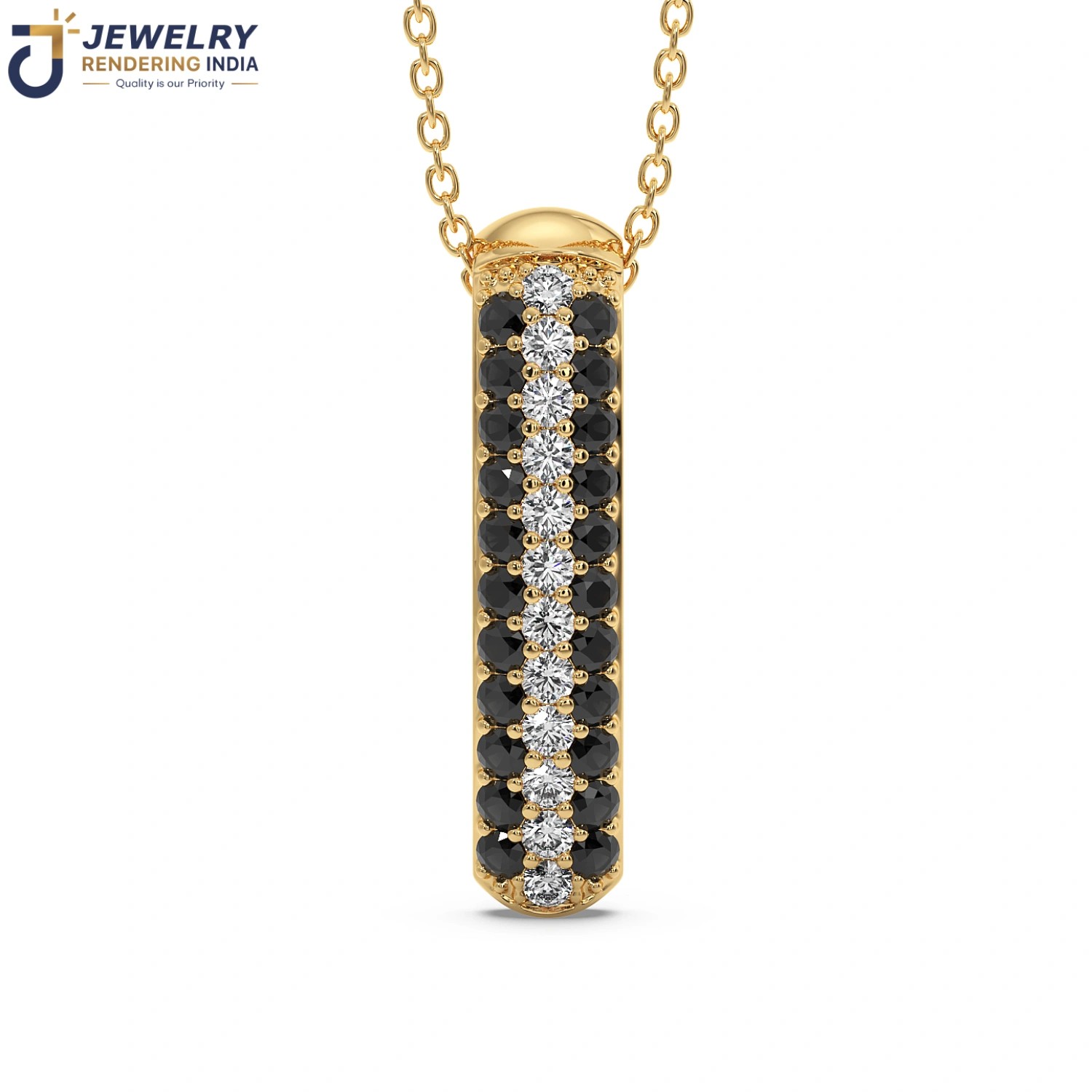 360 degree turntable spin of pendants in yellow gold