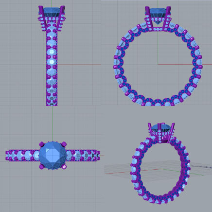 Jewelry Rendering Services India|Jewelry CAD Design Services